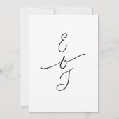 Invitation Simple Whimsical Handwritten Wedding Photo (Dos)