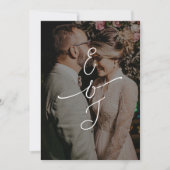 Invitation Simple Whimsical Handwritten Wedding Photo (Devant)