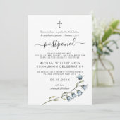 Invitation Simple Wildflower | Communion reportée (Debout devant)