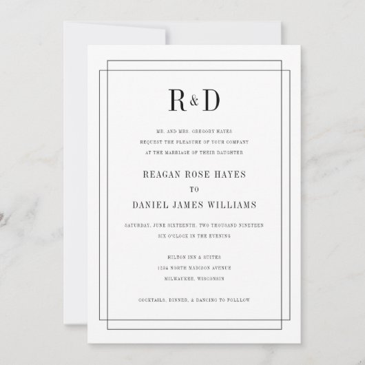 Invitation simplement amoureux (Devant)