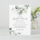 Invitation Simplement Belle Fête des mariées Botanique Verdur (Debout devant)