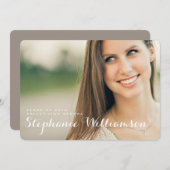 Invitation simplement chic de fête de remise des (Devant / Derrière)