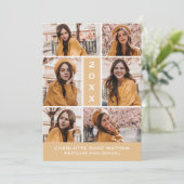 INVITATION SIMPLEMENT CHIC PHOTO COLLAGE GRADUATION INVITATIO (Debout devant)