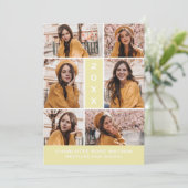 INVITATION SIMPLEMENT CHIC PHOTO COLLAGE GRADUATION INVITATIO (Debout devant)