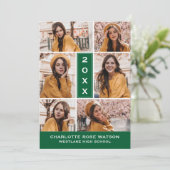 INVITATION SIMPLEMENT CHIC PHOTO COLLAGE GRADUATION INVITATIO (Debout devant)