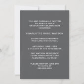 INVITATION SIMPLEMENT CHIC PHOTO COLLAGE GRADUATION INVITATIO (Dos)