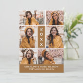 INVITATION SIMPLEMENT CHIC PHOTO COLLAGE GRADUATION INVITATIO (Debout devant)