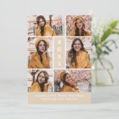 INVITATION SIMPLEMENT CHIC PHOTO COLLAGE GRADUATION INVITATIO (Debout devant)