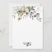 Invitation Simplement Élégant Eucalyptus Mariage Shower (Dos)