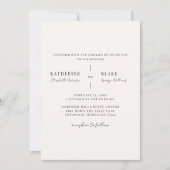 Invitation Simplement élégant mariage Light Champagne II (Devant)
