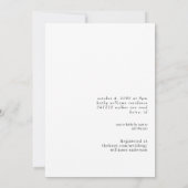 Invitation Simplement Elle Photo de Mariée Fête de Mariage (Dos)