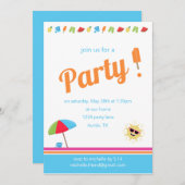 Invitation Simplement été (Devant / Derrière)