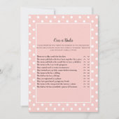 Invitation Simplement Jolie Bow Rose Sur Sous Le Jeu De Douch (Devant)