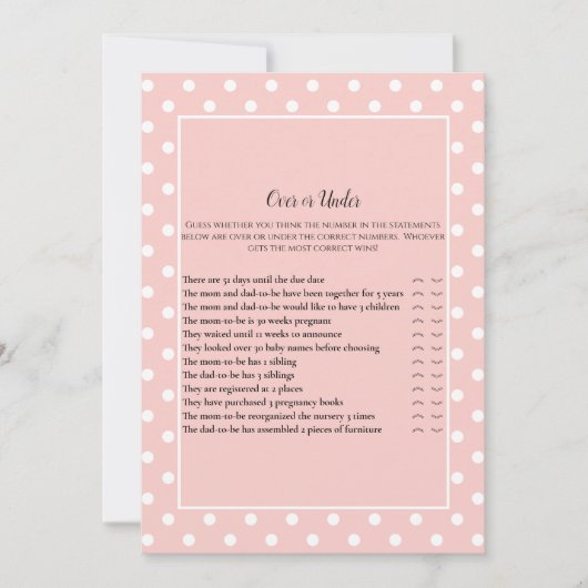 Invitation Simplement Jolie Bow Rose Sur Sous Le Jeu De Douch (Devant)