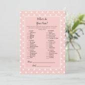 Invitation Simplement mignon Bow rose ce qui est dans votre s (Debout devant)
