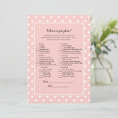 Invitation Simplement mignon Pink Bow Ce qui est sur votre je (Debout devant)