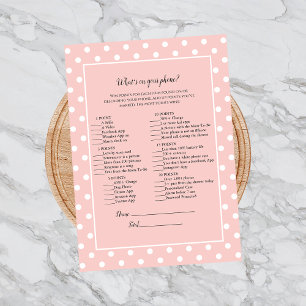 Invitation Simplement mignon Pink Bow Ce qui est sur votre je
