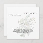 Invitation Simplement moi Muted Fête des mariées de verdure (Devant / Derrière)