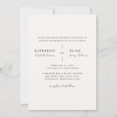 Invitation Simplement Nous Champagne Mariage Clair (Devant)