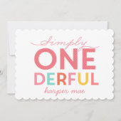 INVITATION SIMPLEMENT ONÉRÉ MERVEILLEUX (Devant)