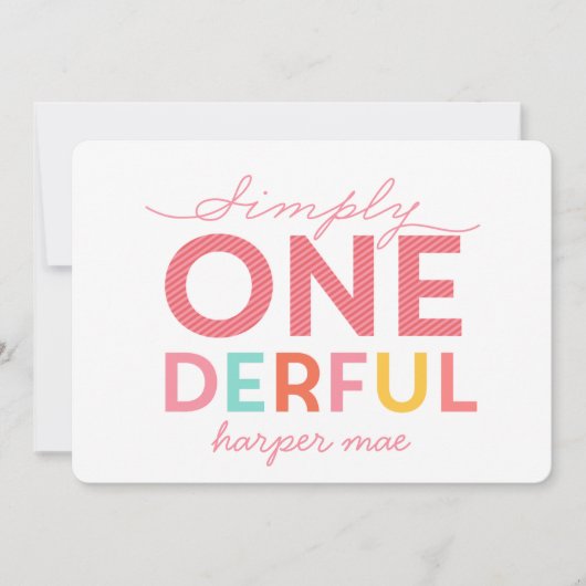 INVITATION SIMPLEMENT ONÉRÉ MERVEILLEUX (Devant)