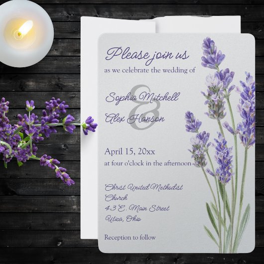 Invitation Simples Brins de Lavande