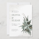 Invitation Simples tons de Terre Botanique (Devant)