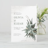 Invitation Simples tons de Terre Botanique (Debout devant)