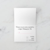 Invitation Simplicité à 16 RSVP (Intérieur)