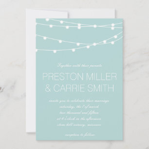 Invitation Simplicité de mariage lumineux Mariage