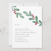 Invitation Simplicité des vacances | Mariage de la verdure de (Devant)