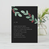 Invitation Simplicité des vacances | Mariage de la verdure de (Debout devant)