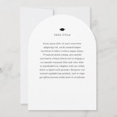 Invitation Simplicité Moderne Photo de Remise de Diplômes (Dos)