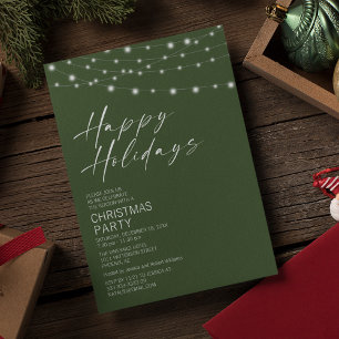 Invitation simpliste pour une fête de Noël avec de