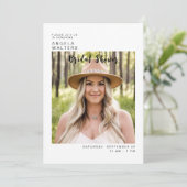 Invitation Simply Bride Photo White Fête des mariées (Debout devant)