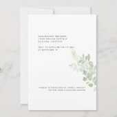 Invitation Simply Bride Photo White Fête des mariées (Dos)