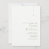 Invitation Simply Chic Mariage Pearl/Moss Green ID1046 (Devant)