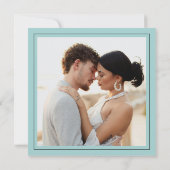 Invitation Simply Elegant Minimalist Save The Date Photo Card (Dos)