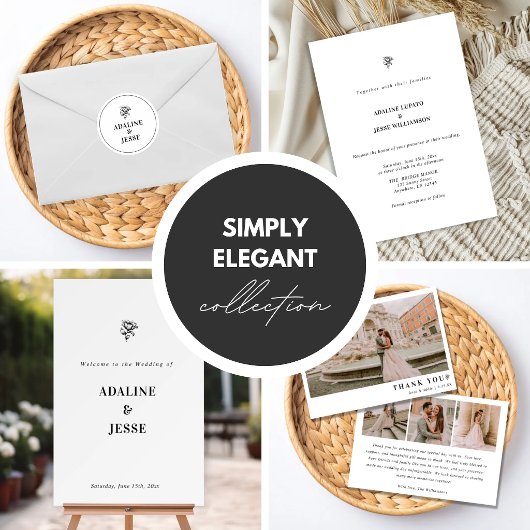 Invitation Simply Elegant Wedding
