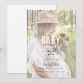 Invitation Simply Mom Baby shower Photo (Devant / Derrière)