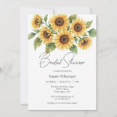 Invitation Simply Sunflowers Bridal Shower  (Devant)