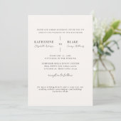 Invitation Simply Us Light Champagne Website Mariage (Debout devant)
