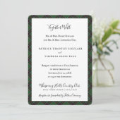 Invitation Sinclair Clan Tartan Scottish Plaid (Debout devant)