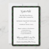 Invitation Sinclair Clan Tartan Scottish Plaid (Devant)