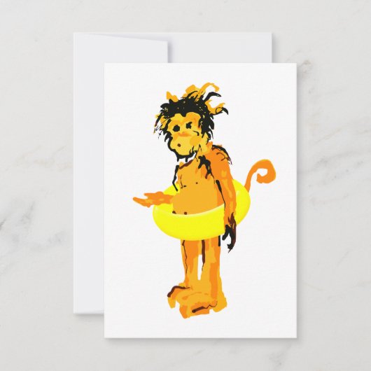 Invitation singe (Devant)