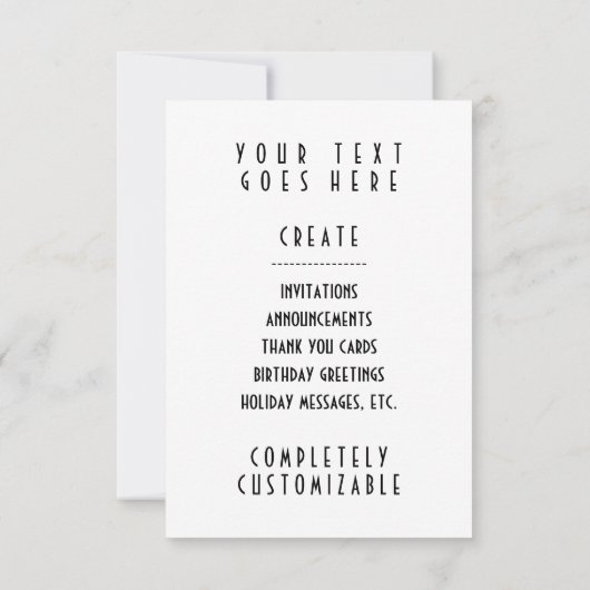 Invitation singe (Dos)