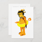 Invitation singe (Devant / Derrière)