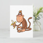 Invitation Singe À La Banane (Debout devant)