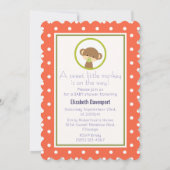 Invitation Singe-bébé avec un Baby shower Pacificateur (Dos)