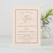 Invitation Singe Calligraphy (Debout devant)